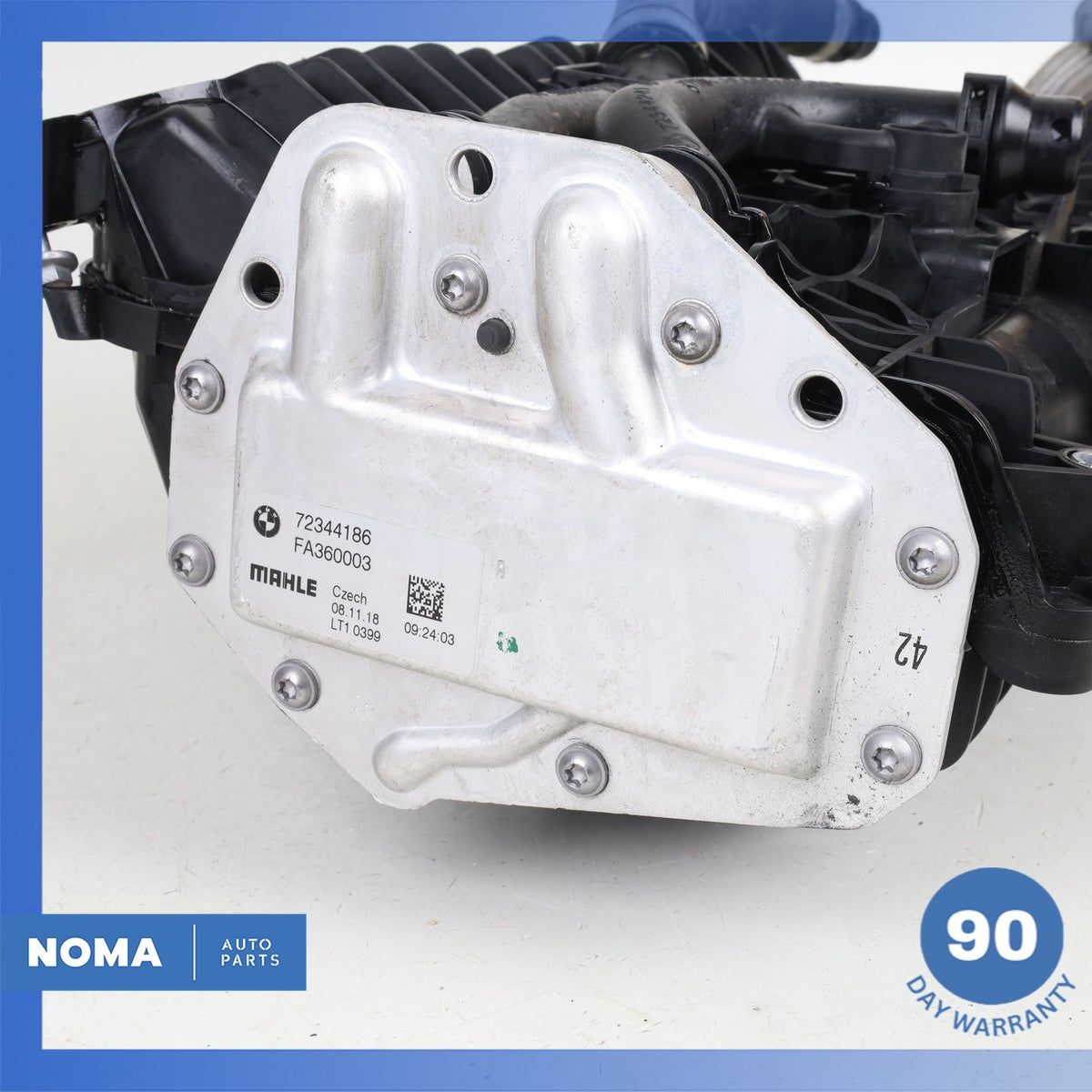 16-21 BMW G02 X4 530e 2.0L Engine Intake Manifold Charge Cooler w/ Throttle OEM - photo 16