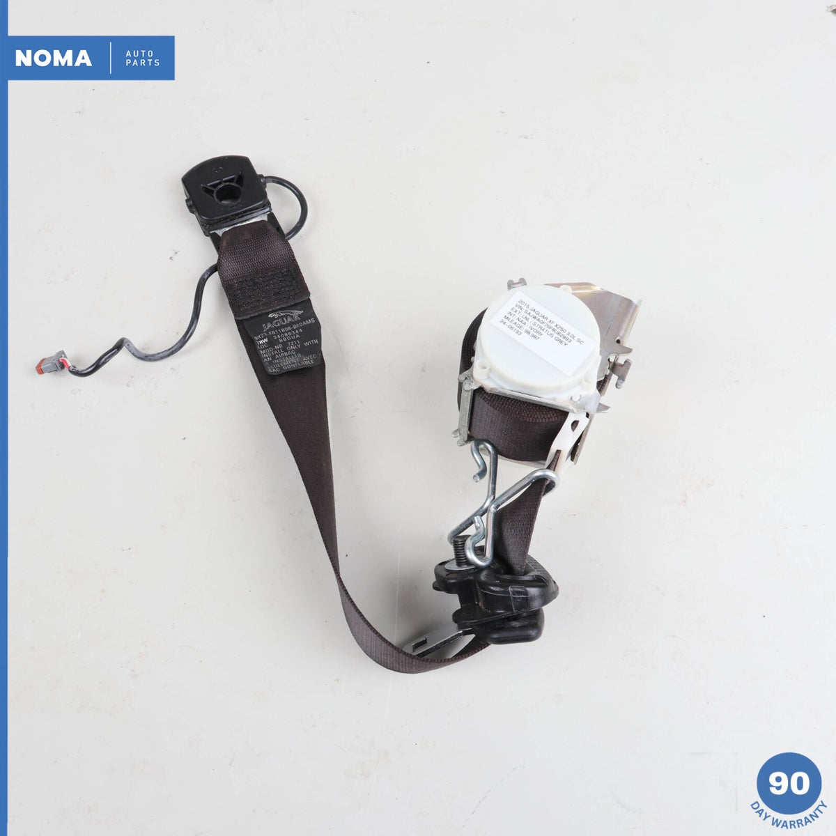 12-15 Jaguar X250 XF XFR Front Right Passenger Seat Belt Retractor Brown OEM - photo 14