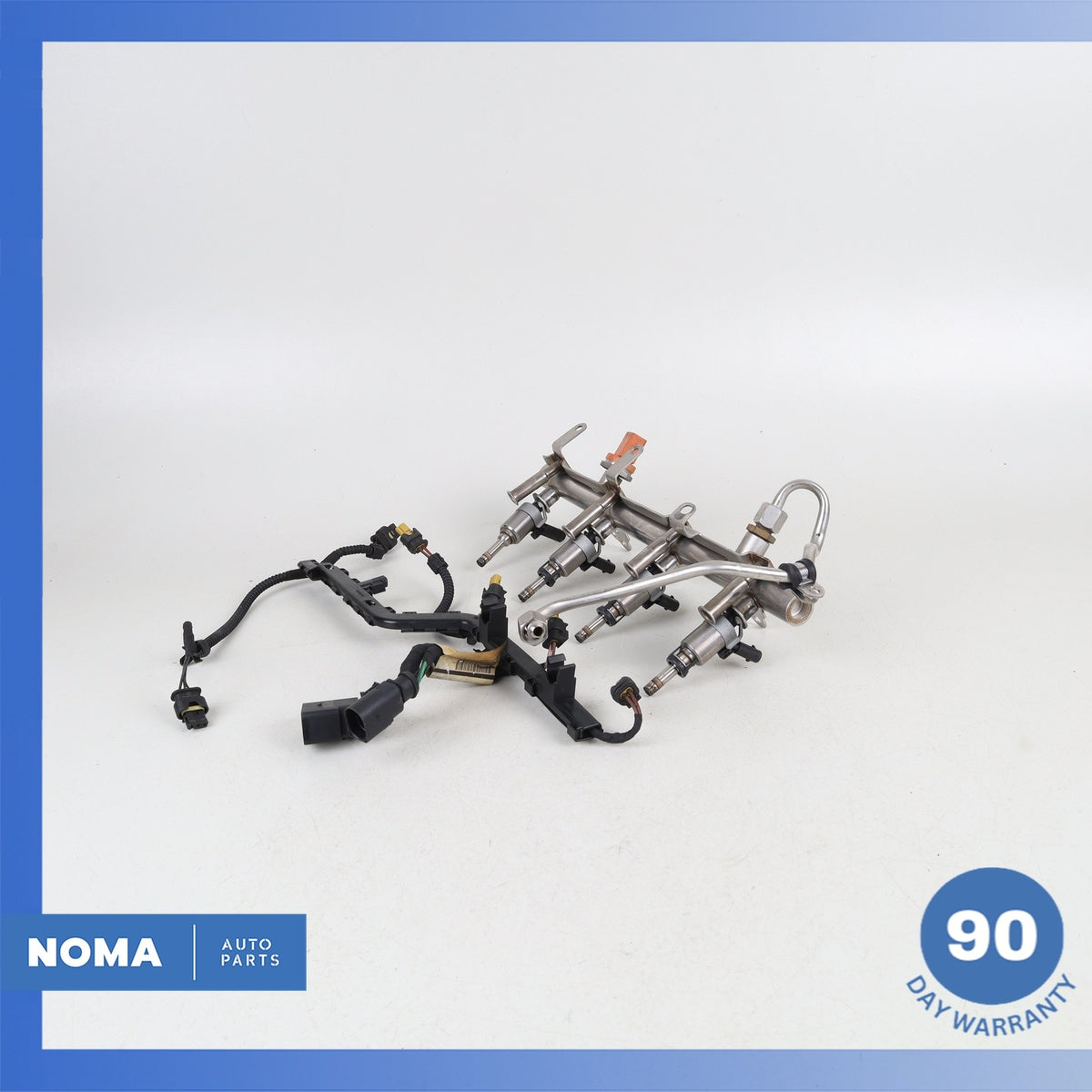 10-18 Audi 8U Q3 Q5 A4 A5 TT 2.0L Fuel Gas Rail w/ Injectors 06J133317M OEM - photo 2