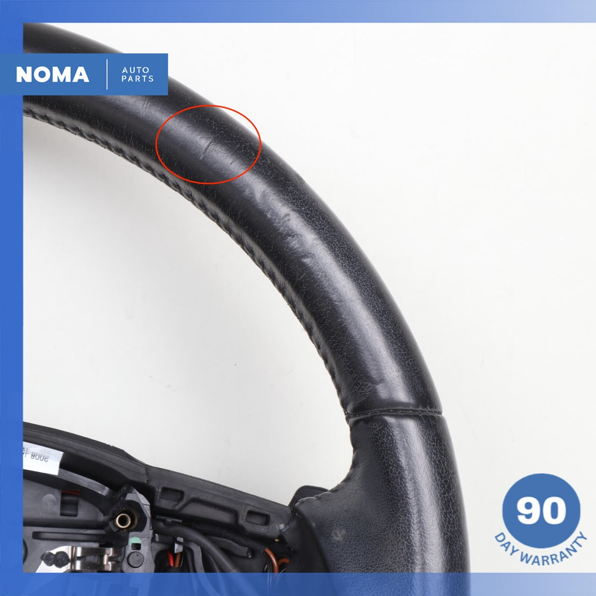 07-11 Jaguar X150 XK XF Steering Wheel w/ Paddle Shifters Black 7W833L598DA OEM - photo 5