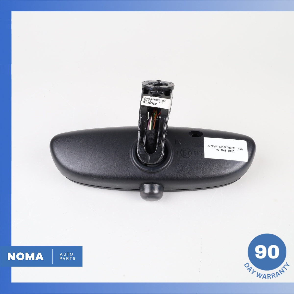 03-08 BMW E85 Z4 Interior Rear View Mirror Black OEM - photo 8