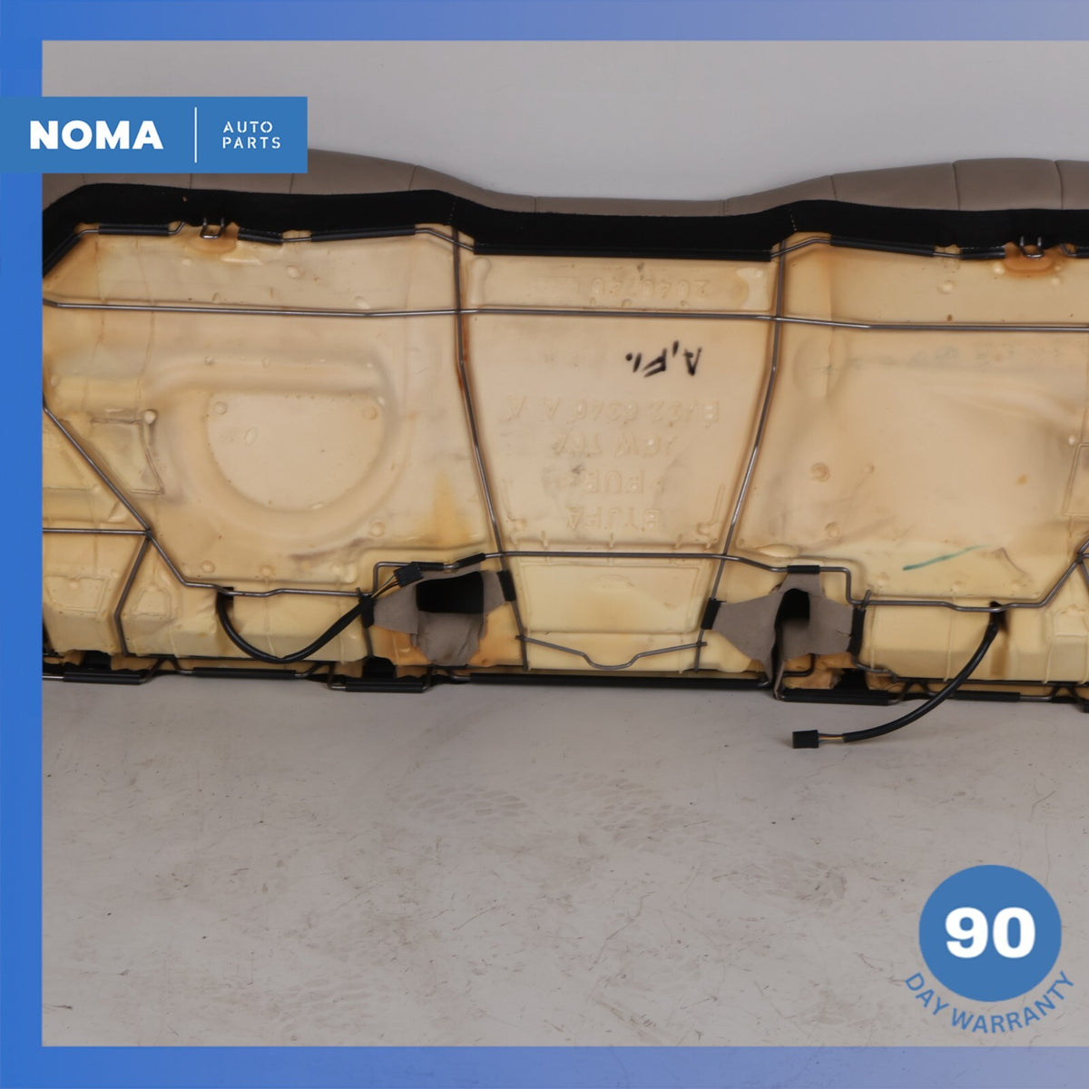 12-15 LR Range Rover Evoque L538 Rear Back Lower Bottom Seat Cushion Beige OEM - photo 12