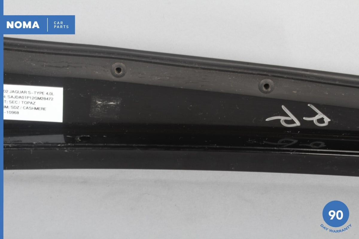 00-02 Jaguar S-Type X200 Rear Right Side Outer Door B-Pillar Molding Black OEM - photo 7