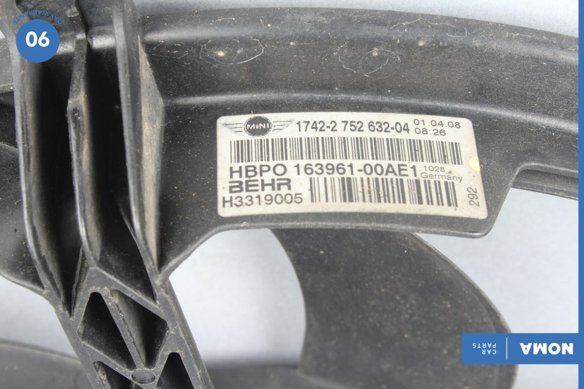 06-14 Mini Cooper S Clubman R55 Radiator Cooling Fan Motor 2752632 OEM - photo 11