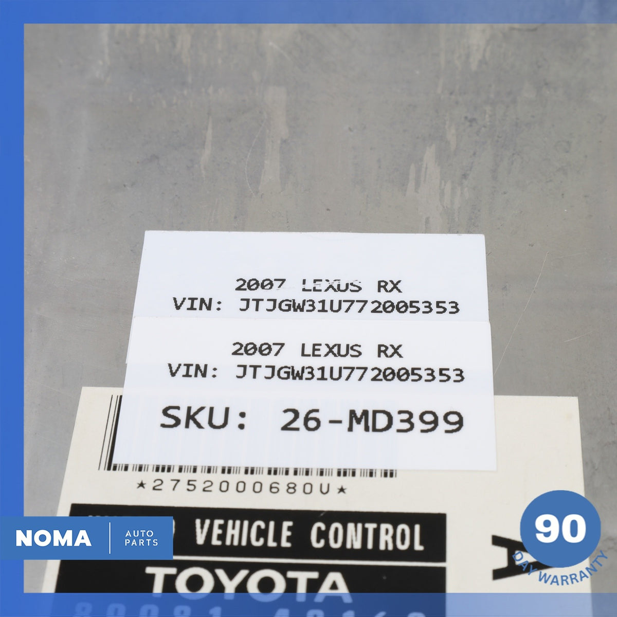 2007 Lexus MHU33 RX400h Hybrid HV High Voltage Battery Control Module OEM - photo 10