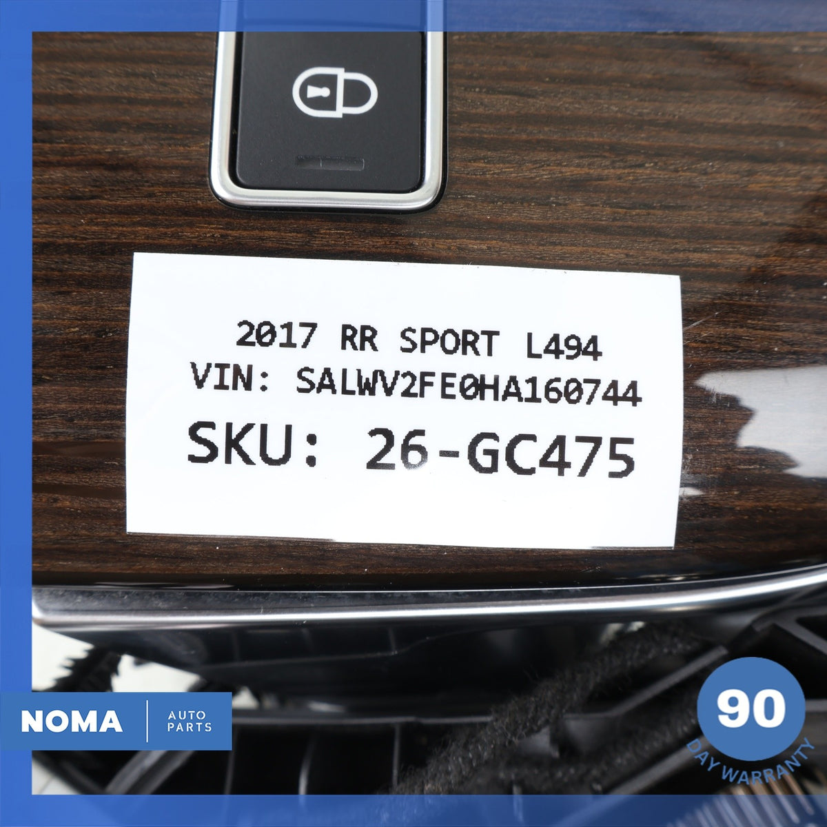 13-17 Range Rover Sport L494 L405 Interior Door Panel Door Handles Set Wood OEM - photo 24