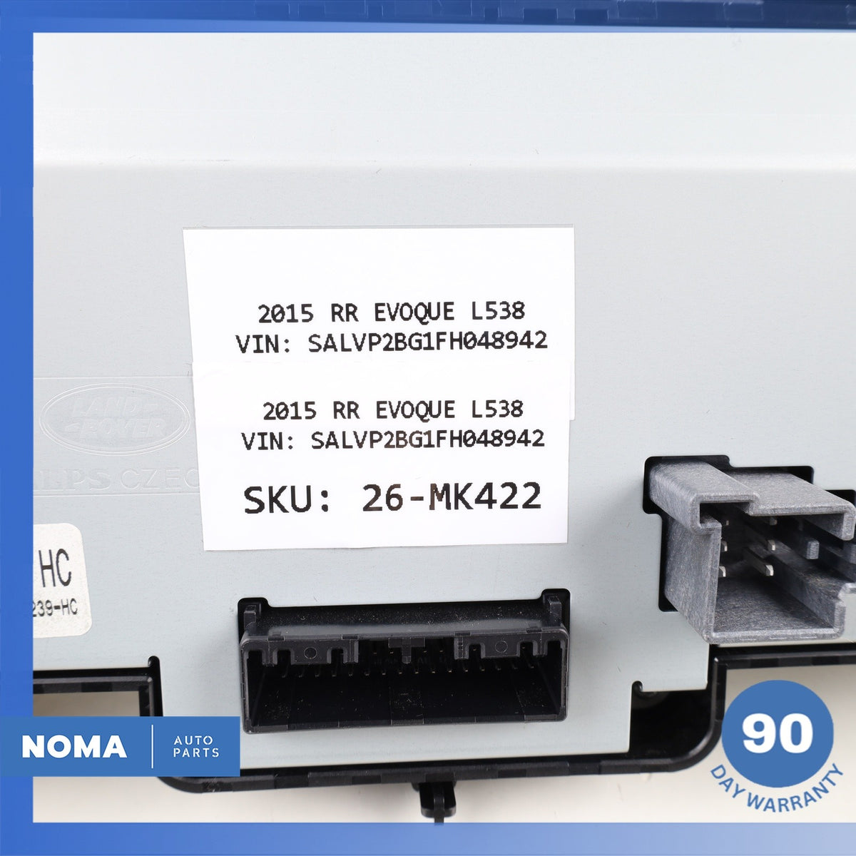 14-16 LR Range Rover Evoque L538 Front A/C AC Heater Climate Control Switch OEM - photo 15