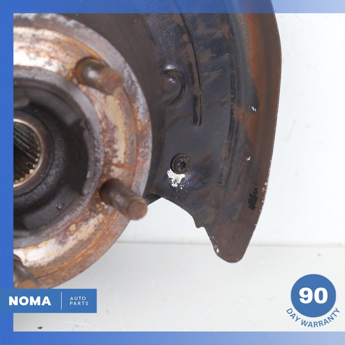 14-17 LR Range Rover L494 L405 Rear Left Spindle Knuckle hub w/ Shield OEM - photo 3