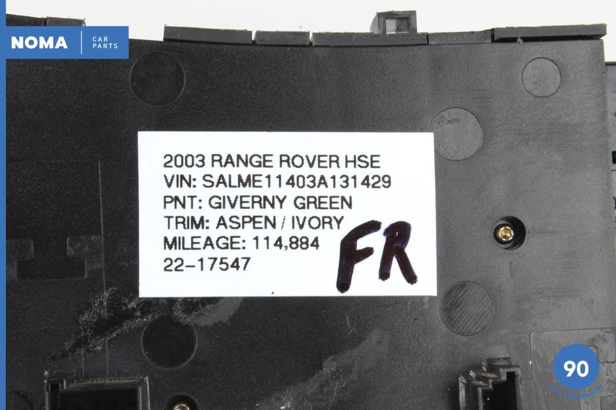 03-09 Range Rover L322 Front Right Passenger Side Seat Control Module Switch OEM - photo 12