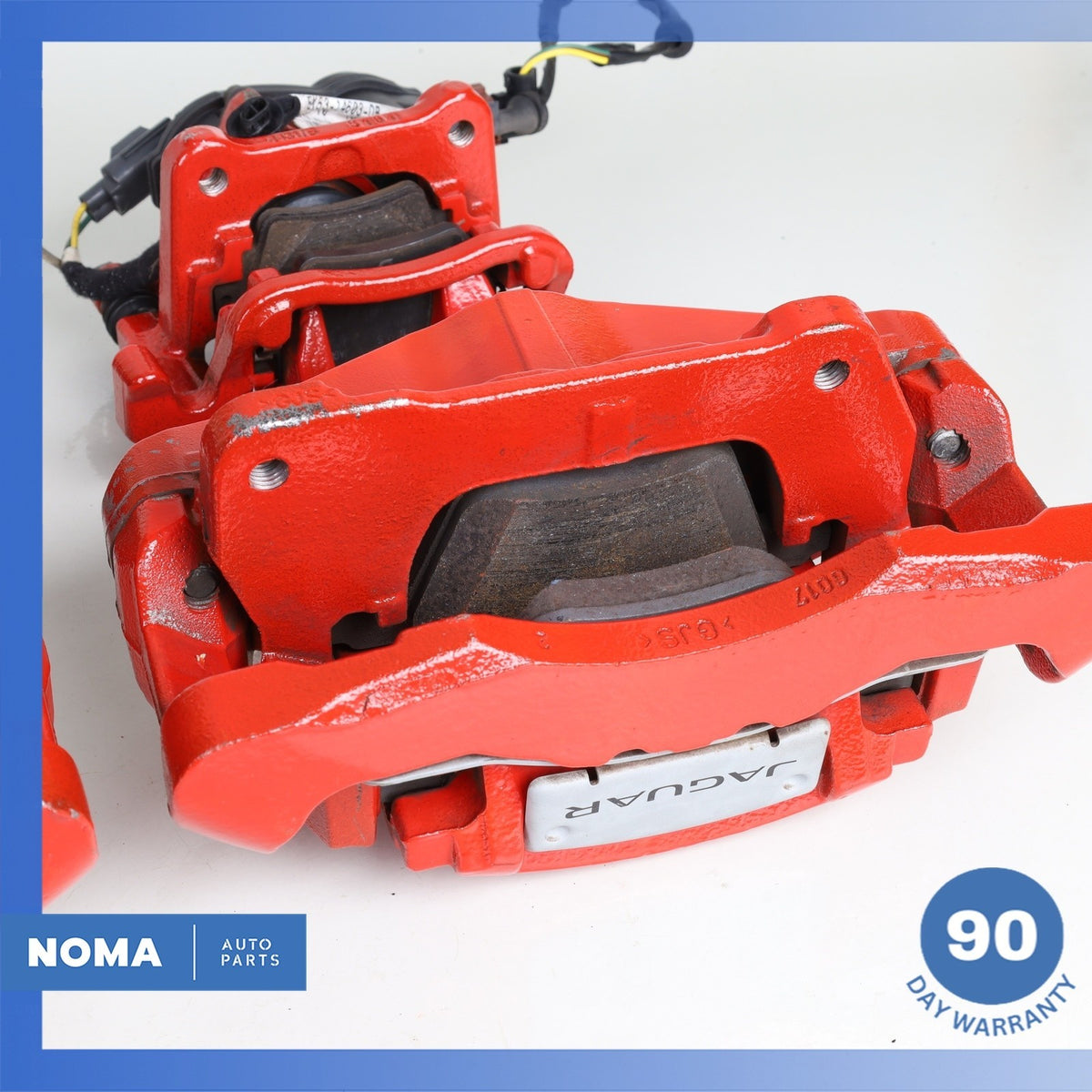 14-21 Jaguar X152 F-Type Front & Rear Brake Caliper Set w/ Actuator Red OEM 34k - photo 19