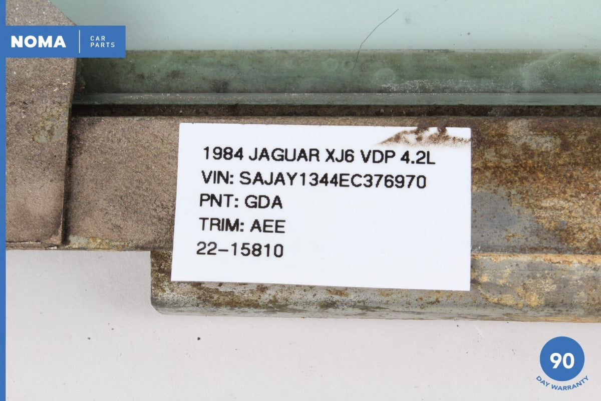 84-87 Jaguar XJ6 VDP Series 3 Front Right Passenger Side Door Window Glass OEM - photo 12