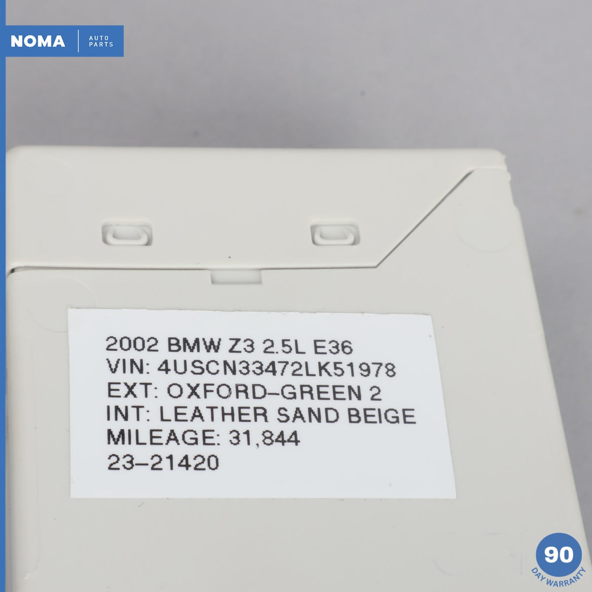 01-02 BMW Z3 E36 320i 323i 325i 328i M3 Wiper Washer System Control Module OEM - photo 7