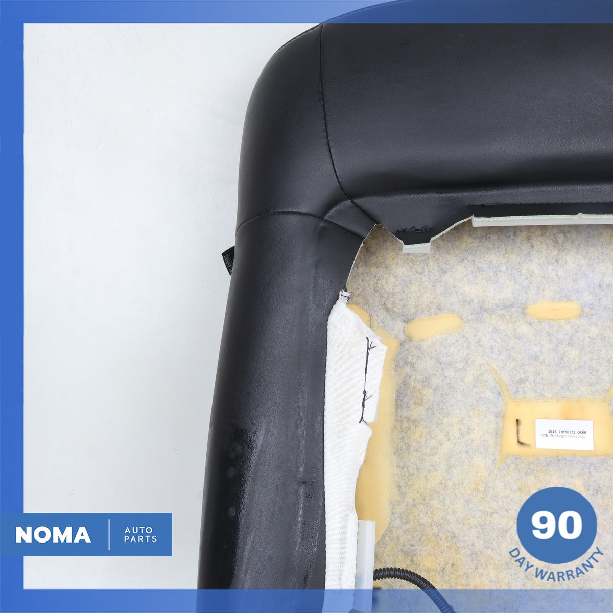 15-17 Infiniti Z62 QX80 Front Left Driver Side Upper Seat Cushion Black OEM - photo 13