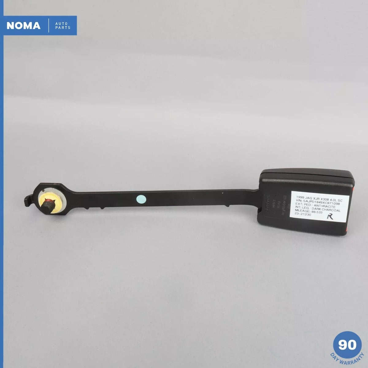 98-99 Jaguar X308 XJR XJ8 VDP Front Right Seat Belt Buckle Black HNC7012BD OEM - photo 7