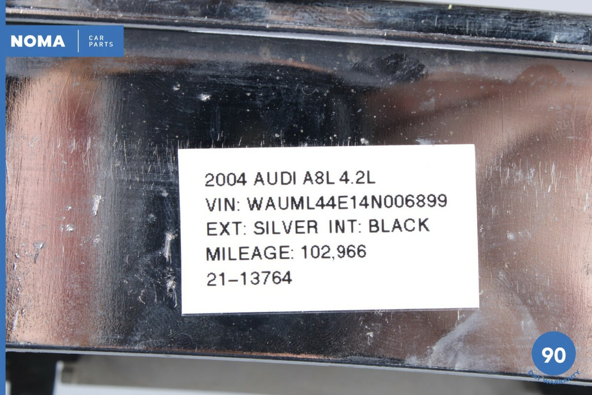 04-05 Audi A8 A8L D3 Quattro 4.2L Front Upper Hood Center Grille Grill Cover OEM - photo 8