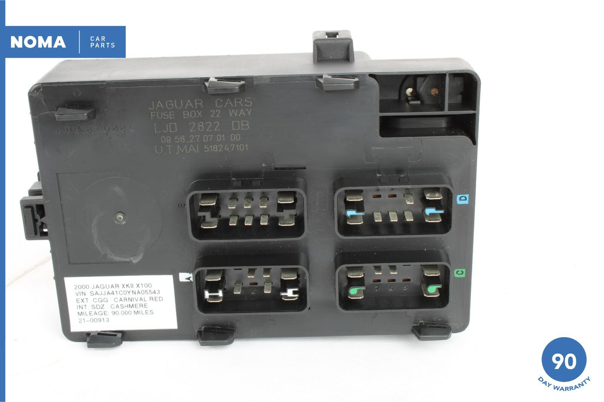 2000-2001 Jaguar XK8 XKR X100 Rear In Trunk Fuse Junction Relay Box LJD2822DB - photo 5
