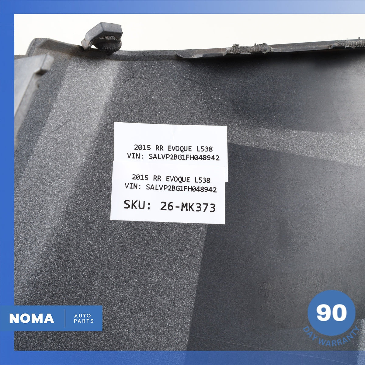 12-19 Land Rover Range Rover Evoque L538 Rear Left Bumper Cover Panel Gray OEM - photo 16