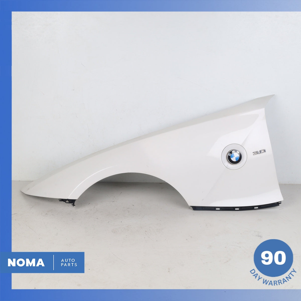 03-08 BMW E85 Z4 Front Left Fender Wing Cover Panel White OEM - photo 1