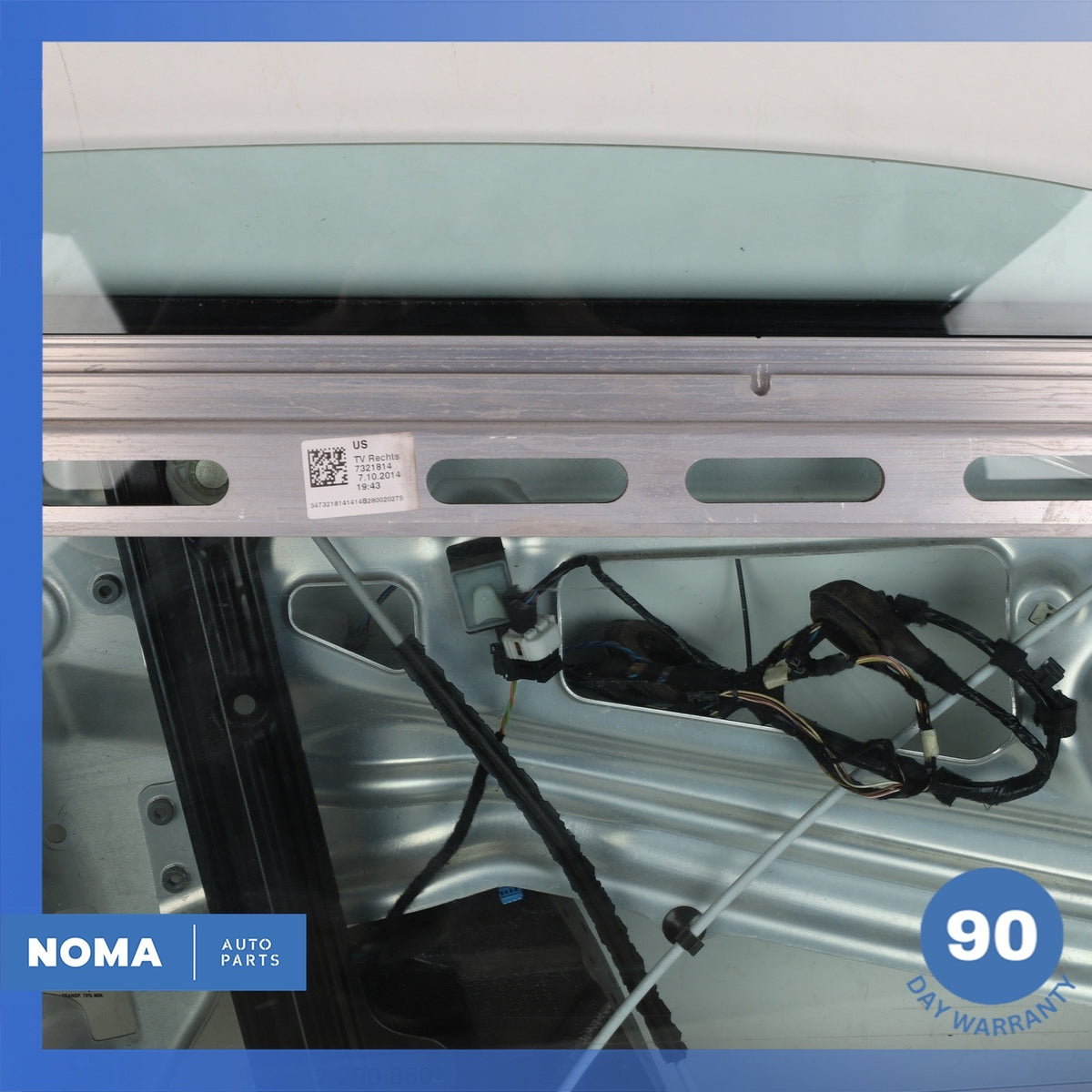14-21 BMW i3 I01 Front Left Driver Door Panel Frame w/ Window Glass OEM - photo 4