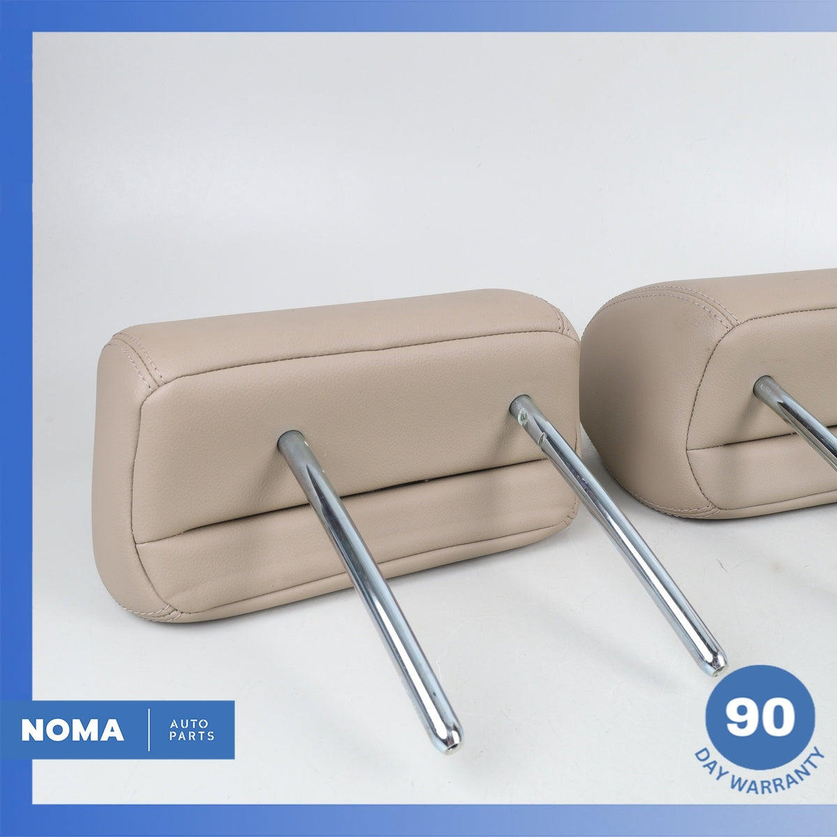 16-19 Range Rover Evoque L538 Rear Seat Headrest Set of 3 Beige OEM - photo 8