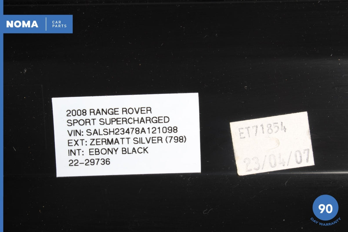 06-09 Range Rover Sport L320 Front Left or Right Seat Lower Trim Cover Panel OEM - photo 9
