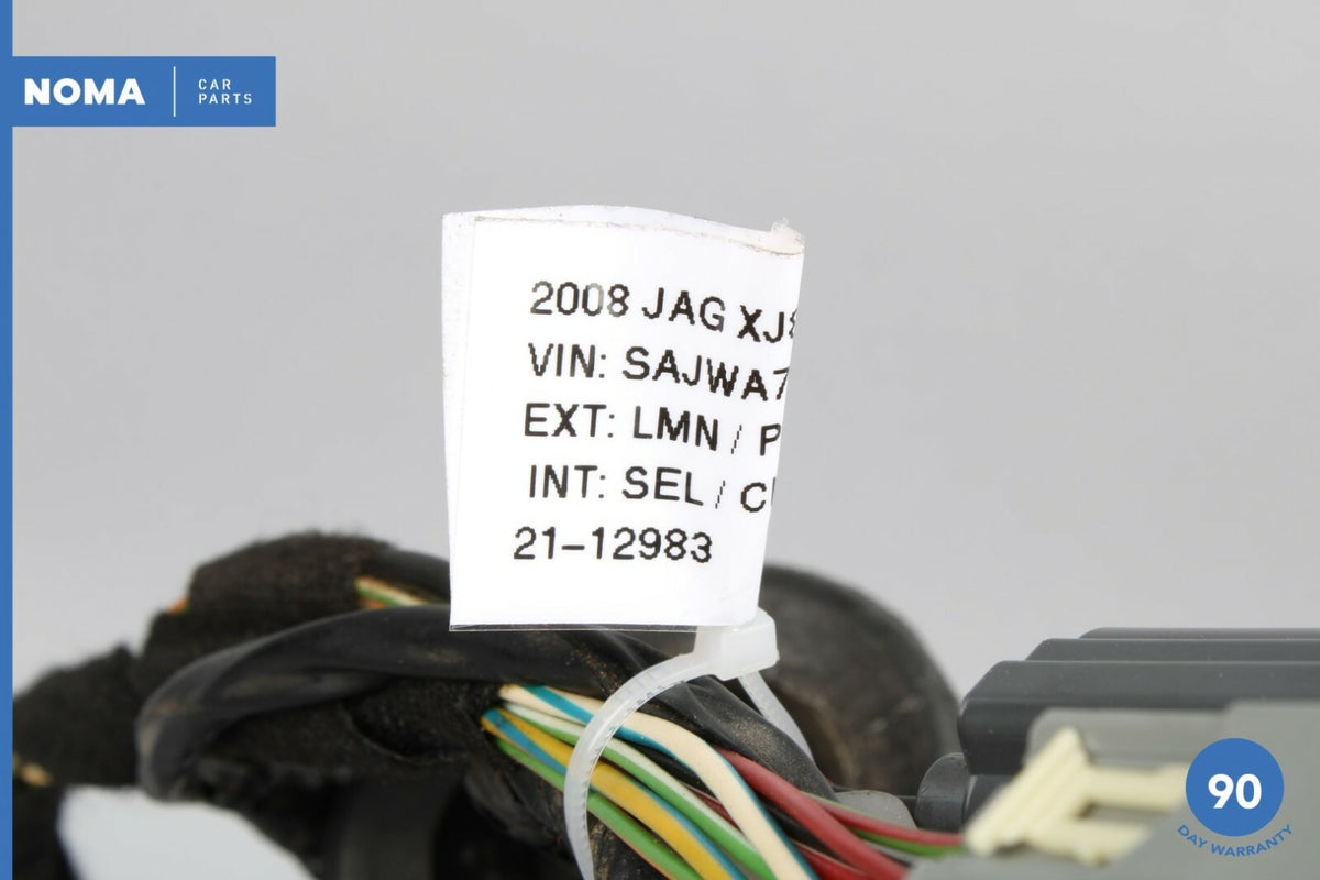 05-09 Jaguar XJ8 VDP X350 X358 LWB Rear Right Side Door Wiring Harness OEM - photo 8