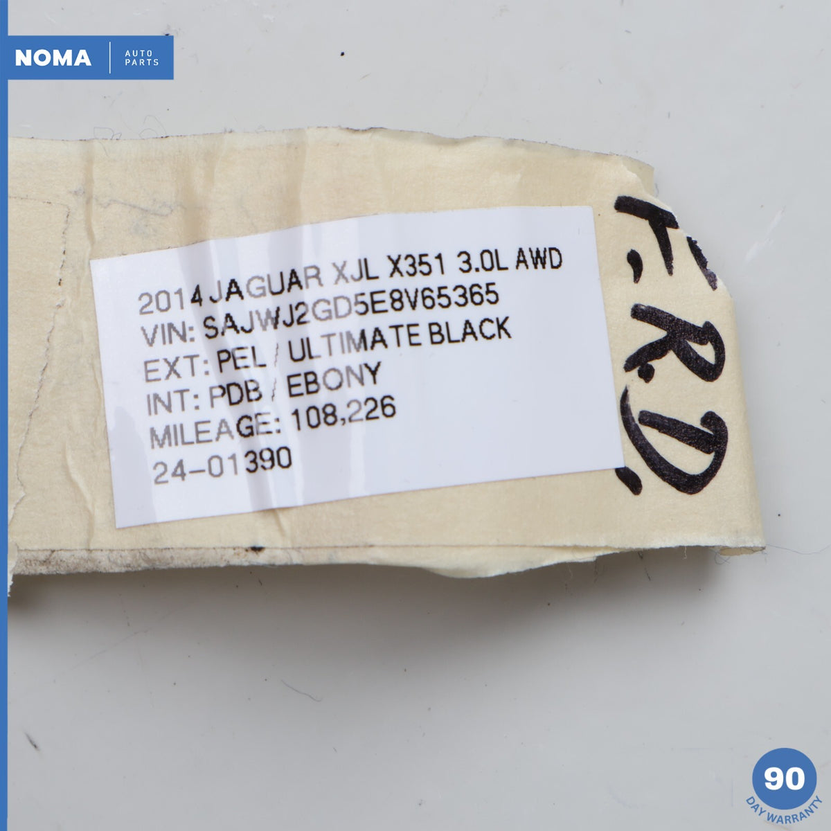 10-19 Jaguar XJ XJL X351 Front Right Side Door Exterior Window Molding Set OEM - photo 12