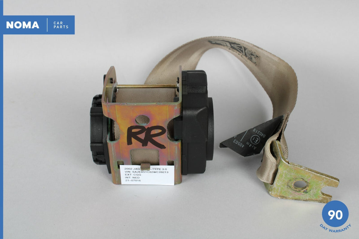 02-04 Jaguar X-Type X400 Rear Right Seat Belt Retractor 1X43611B50BC AEK OEM - photo 4