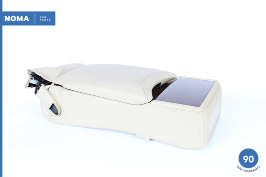 07-09 Lexus LS460 XF40 Rear Seat Center Console Armrest w/ Switch Ivory LA00 OEM - photo 1