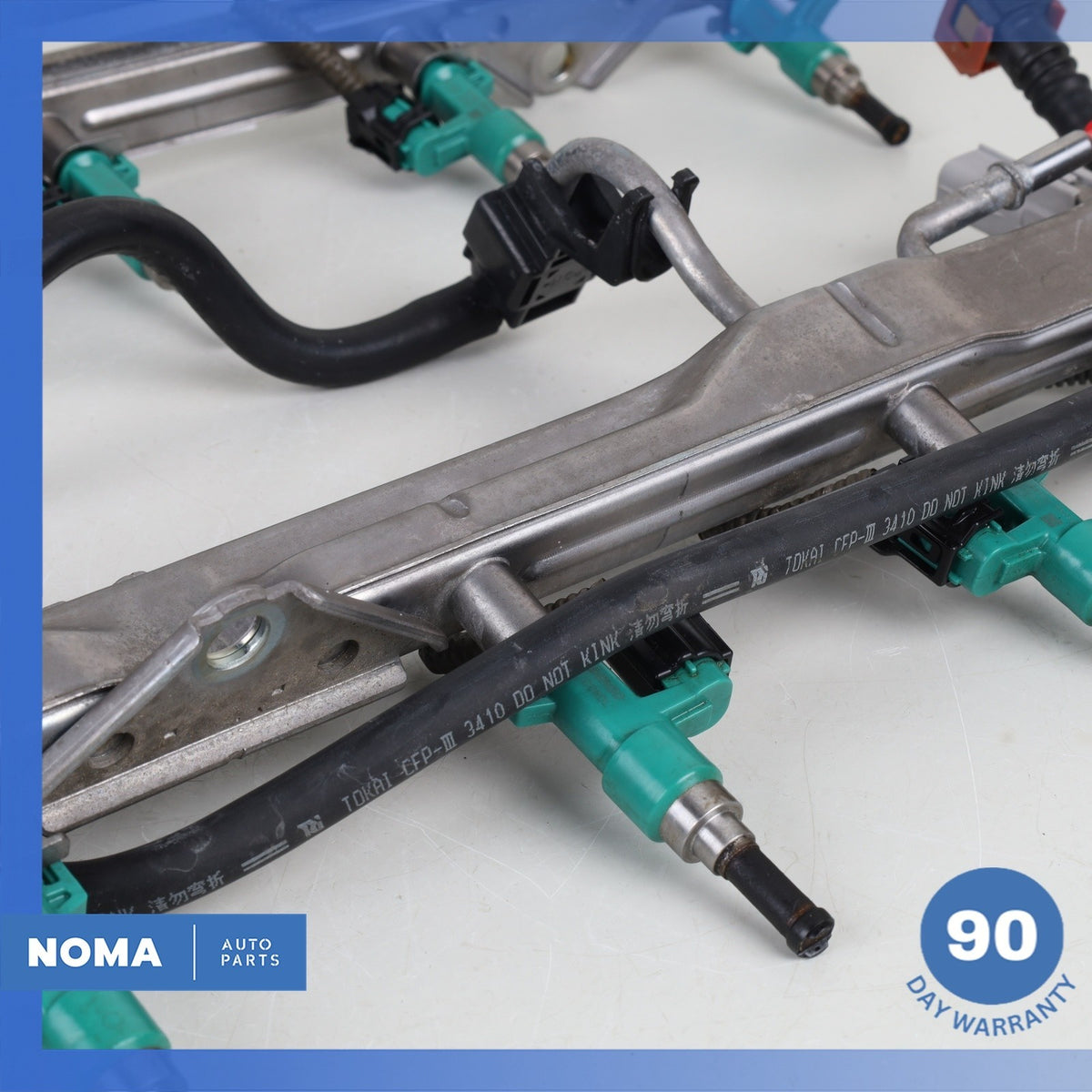 07-17 Lexus USF40 LS460 1UR 4.6L Left & Right Fuel Gas Rail w/ Injector Set OEM - photo 14