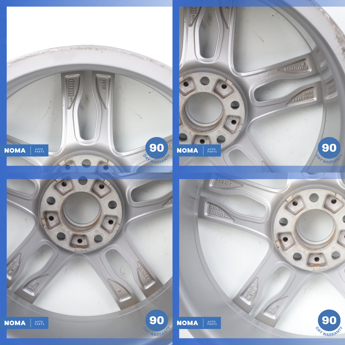 BMW F13 650i 8.5 / 9 x R20 20" Style 373 Wheel Rim Set Staggered Refurbished - photo 21