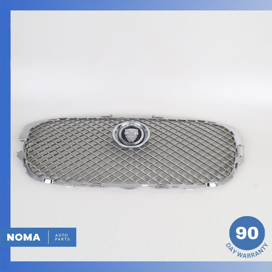 09-11 Jaguar X250 XF XFR Front Bumper Grill Grille Chrome w/ Emblem OEM - photo 1