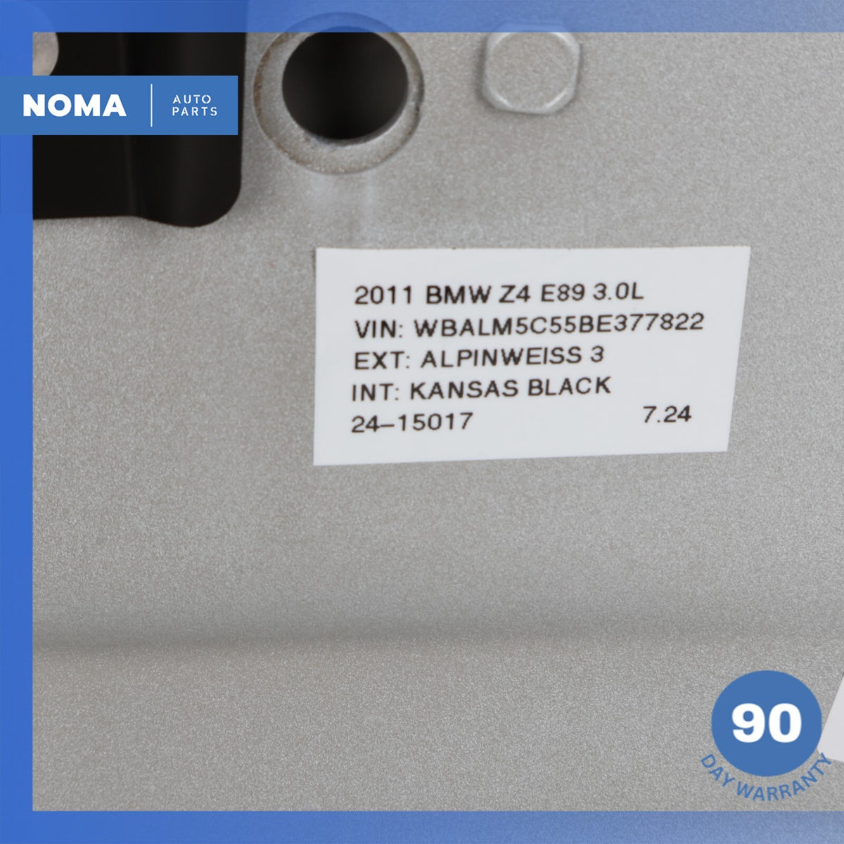 09-16 BMW E89 Z4 Top Upper Hard Top Roof Panel Cover White 41007222077 OEM - photo 12