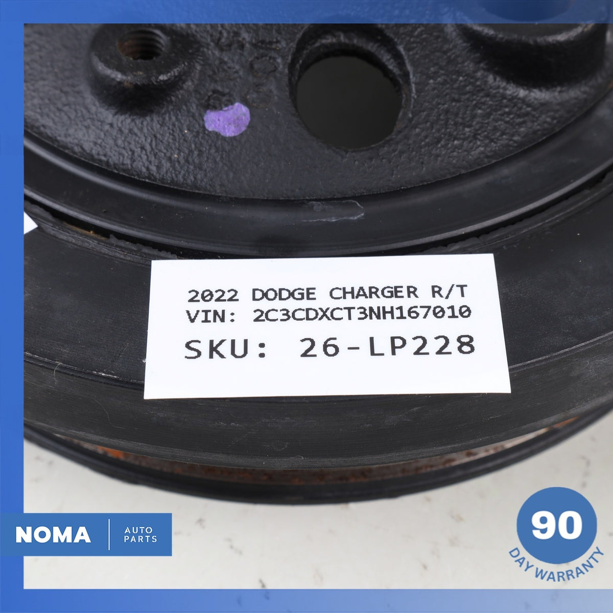 Dodge LD Charger 5.7L HEMI EZH Engine Crankshaft Balancer Pulley 53022413AA OEM - photo 12