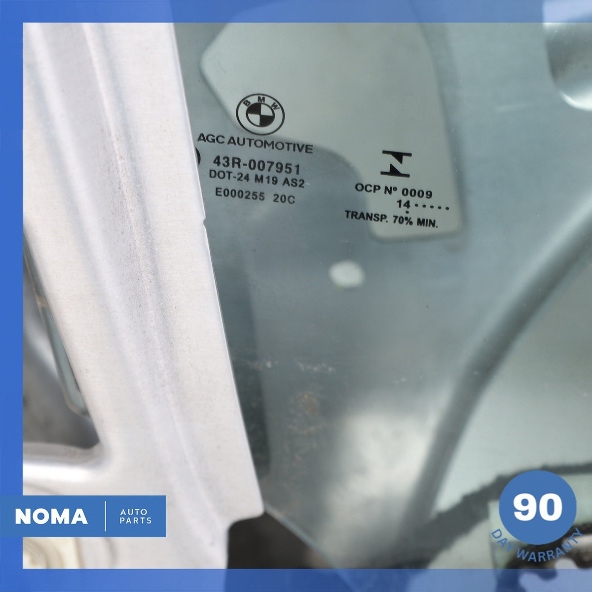 14-21 BMW i3 I01 Front Left Driver Door Panel Frame w/ Window Glass OEM - photo 10