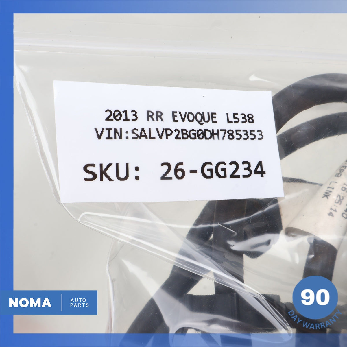 12-19 RR Evoque L538 Rear Right Parking Brake Actuator Wire & ABS Sensor Set OEM - photo 11