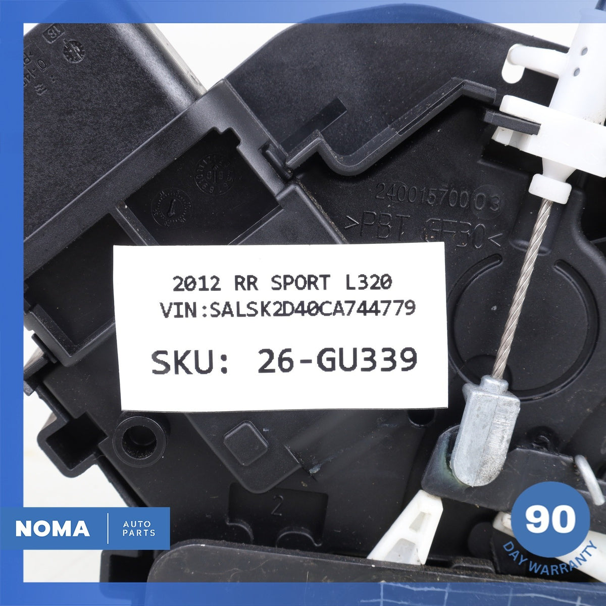 10-13 LR Range Rover Sport L320 Front Right Door Lock w/ Handle Bracket OEM - photo 23