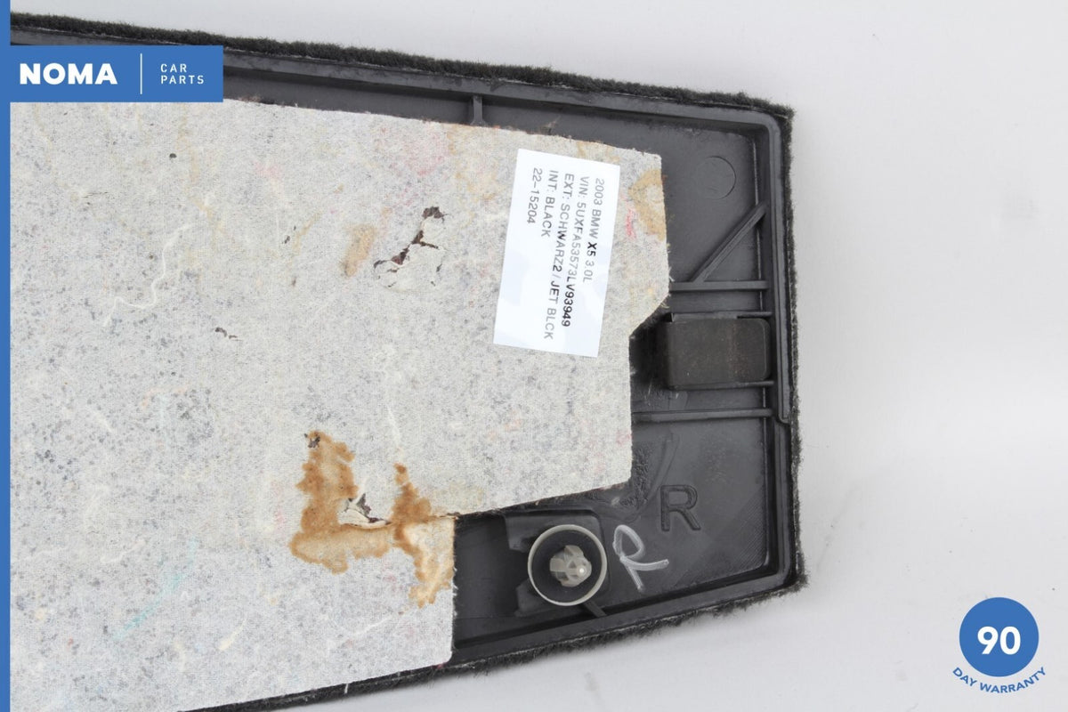 00-06 BMW X5 E53 Center Console Rear Right Passenger Side Carpet Cover Trim OEM - photo 8