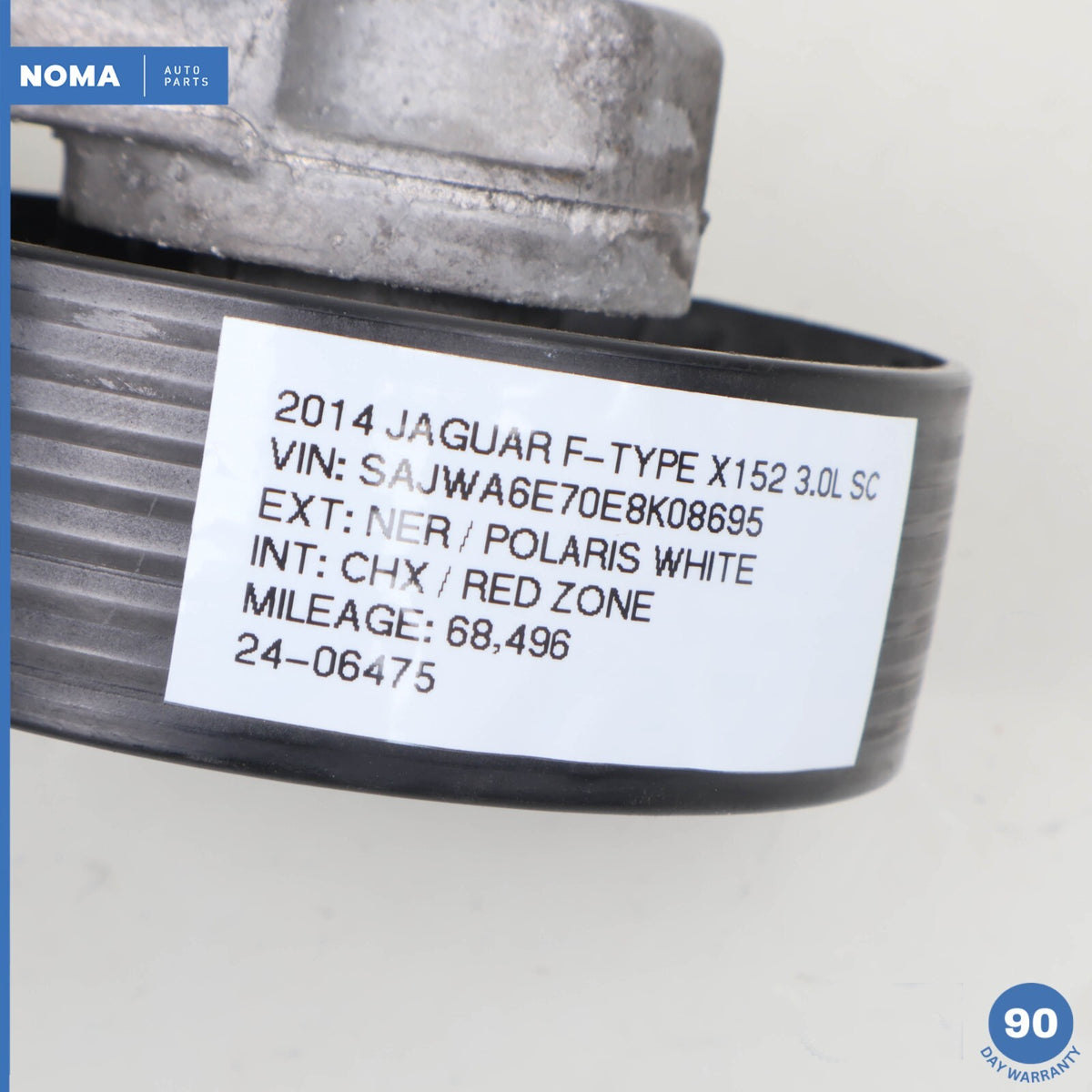 2014 Jaguar X152 F-Type Engine Motor Belt Tensioner Pulley DX236B209BA OEM 68k - photo 8