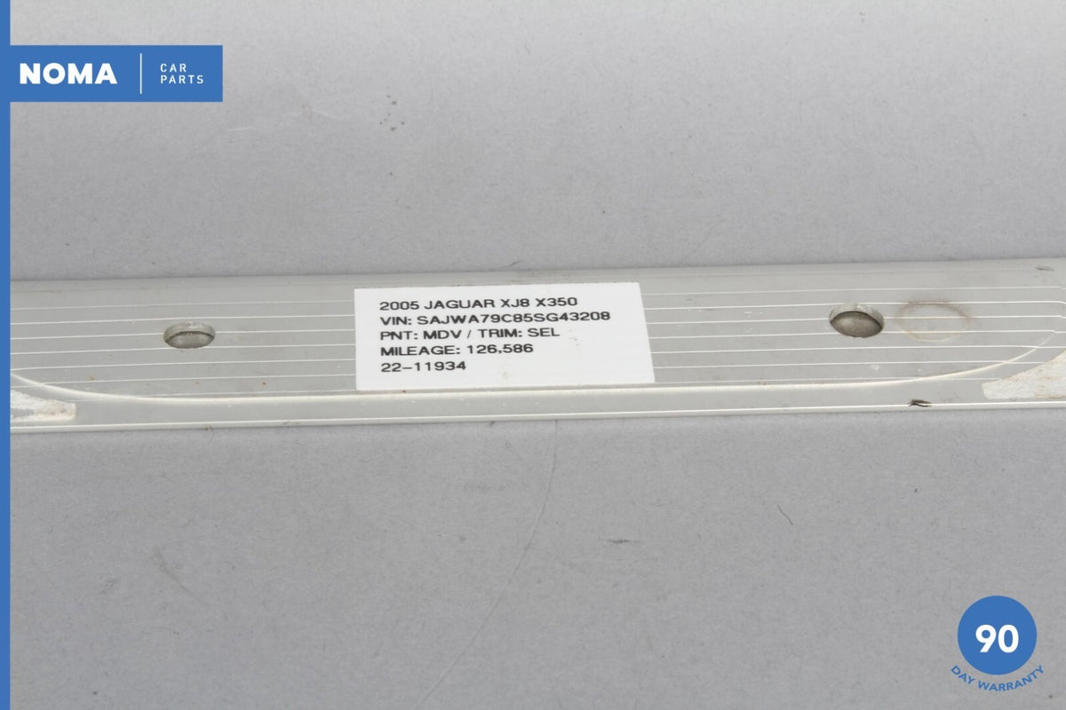 05-09 Jaguar XJ8 VDP X350 X358 LWB Rear Right or Left Door Scuff Plate Trim OEM - photo 7