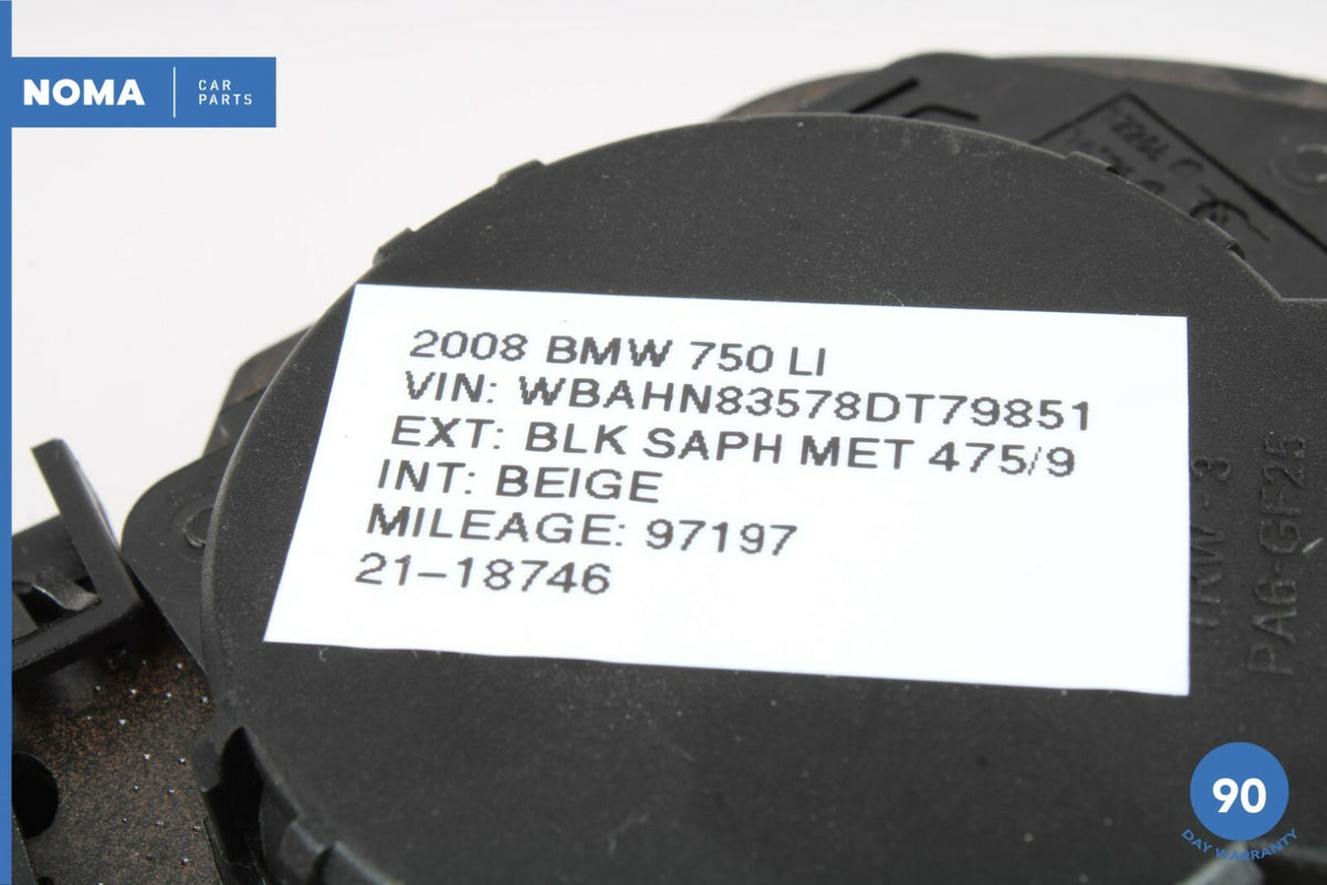 07-08 BMW 750Li E65 E66 Rear Right or Left Side Seat Belt Retractor Beige OEM - photo 12