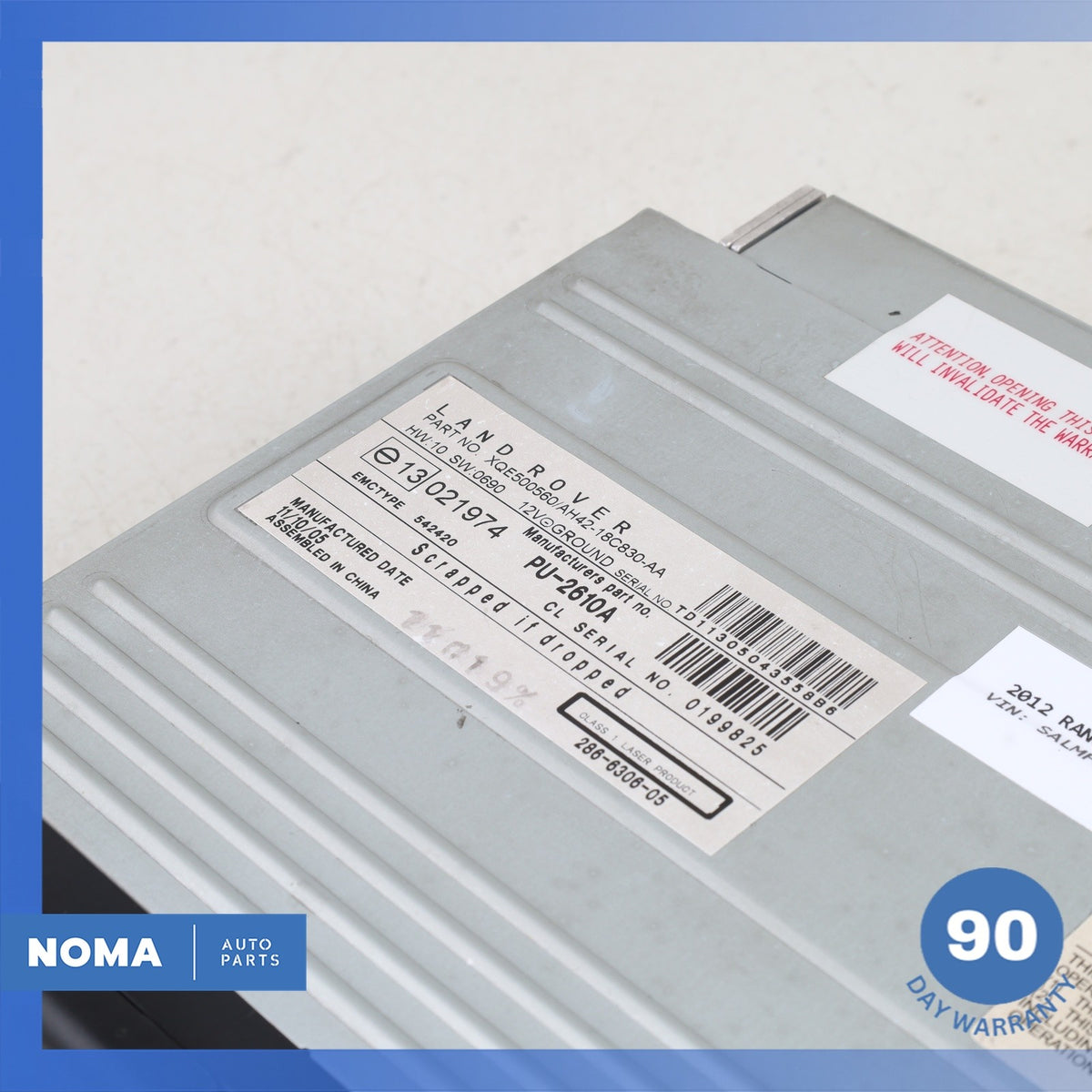 09-12 Land Rover Range Rover L322 Audio Player 6 Disc CD Changer w/ Magazine OEM - photo 3