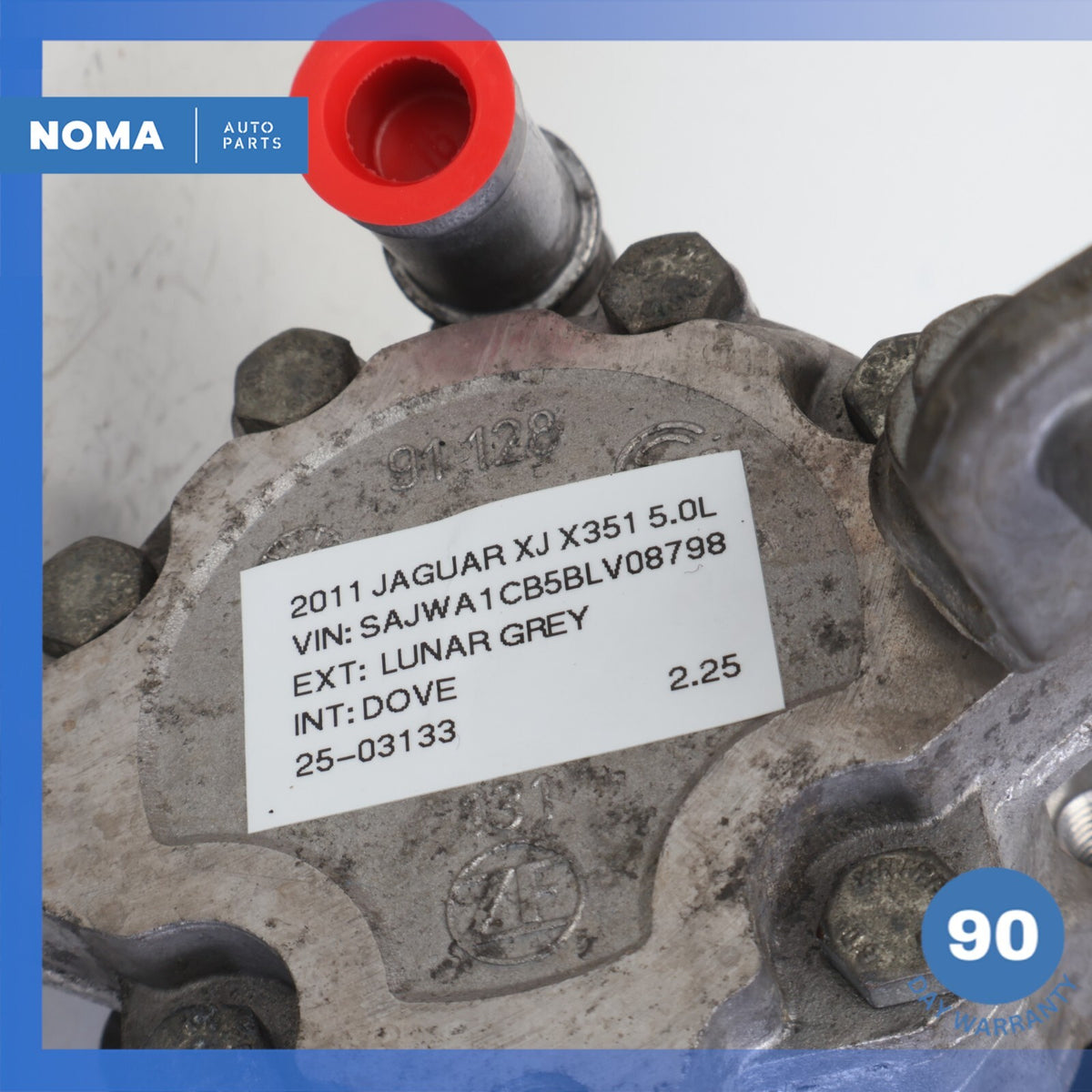 10-19 Jaguar X351 XJ 3.0L 5.0L Power Steering Pump Assembly 8W833A674AB OEM - photo 13