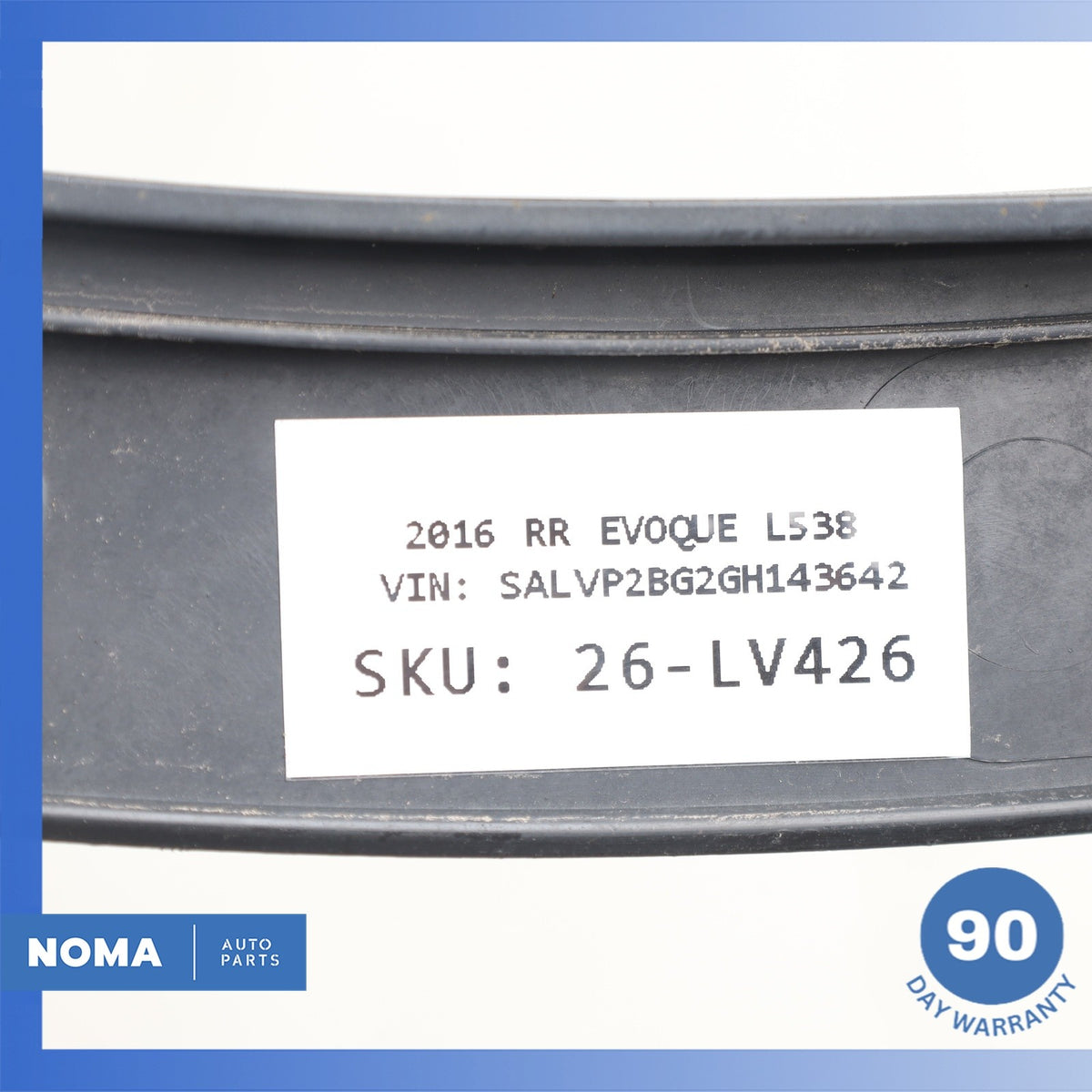 12-19 Range Rover Evoque L538 4DR Front Right Side Wheel Arch Molding OEM - photo 11