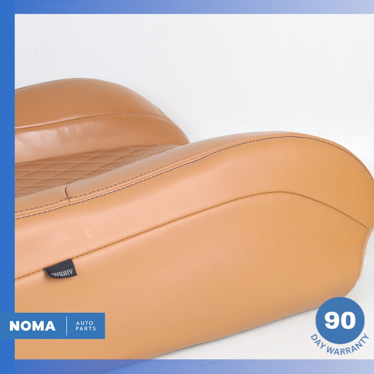 14-19 Jaguar X351 XJL XJR Front Right Passenger Top Upper Seat Cushion Brown OEM - photo 9