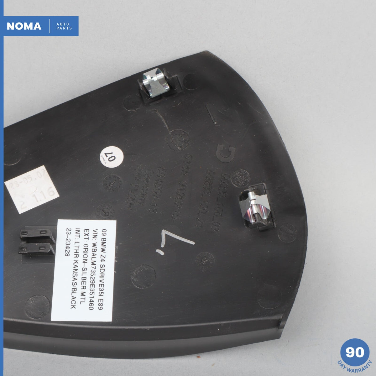 09-16 BMW Z4 E89 SDrive 35i Left Driver Side Dashboard End Outer Cover Trim OEM - photo 7