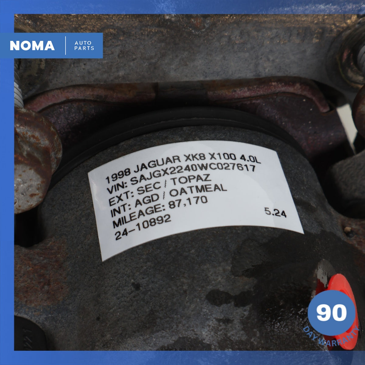 97-99 Jaguar X100 XK8 Front Right Passenger Side Brake Caliper JLM21465 OEM - photo 17