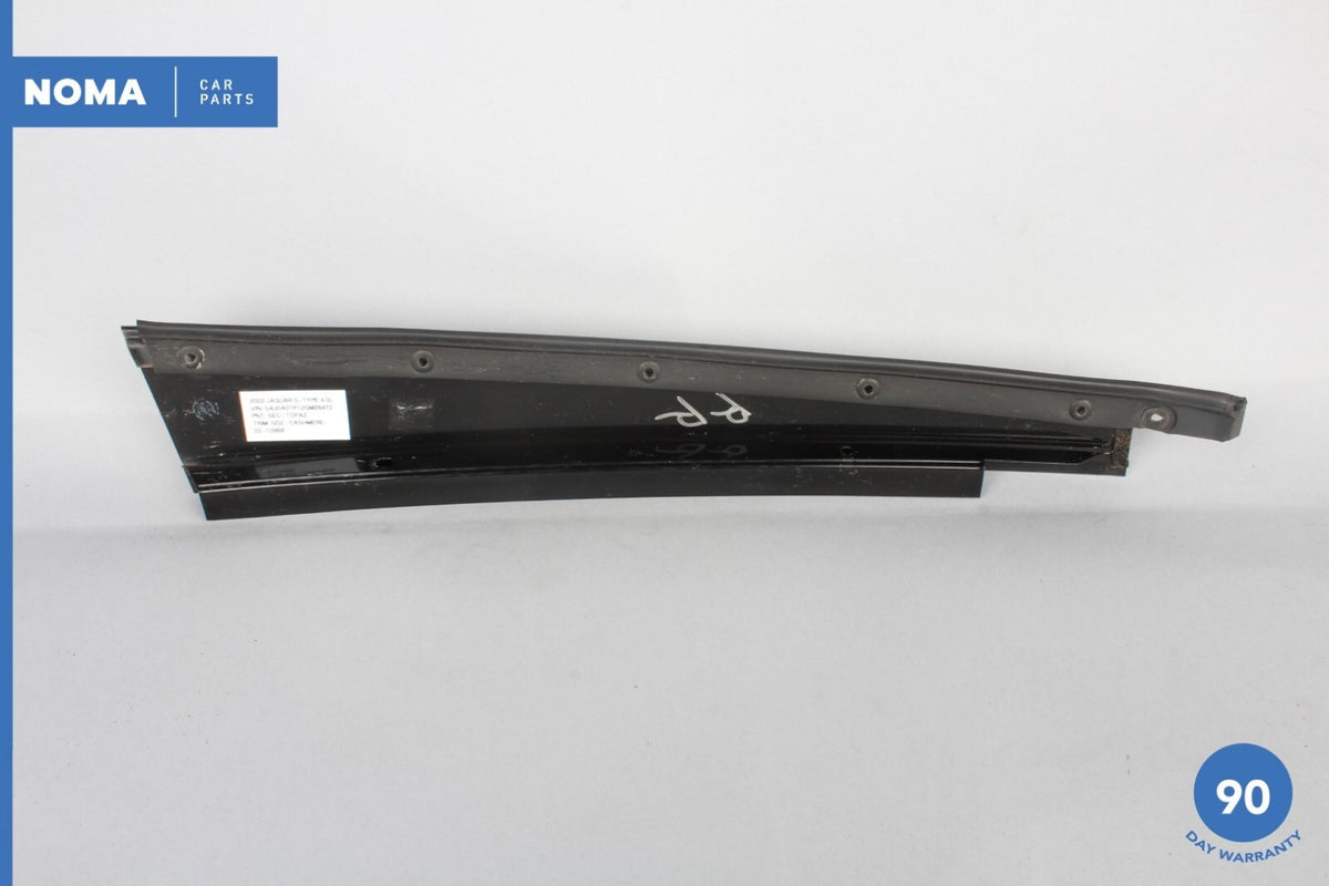 00-02 Jaguar S-Type X200 Rear Right Side Outer Door B-Pillar Molding Black OEM - photo 5