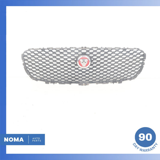 16-20 Jaguar X260 XF Front Bumper Grill Grille Black w/ Emblem OEM - photo 1