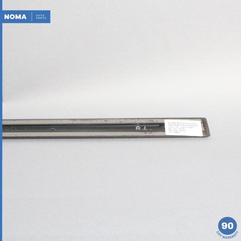 04-09 Jaguar XJ8 VDP X350 X358 LWB Rear Left Side Door Exterior Molding LHL OEM - photo 7
